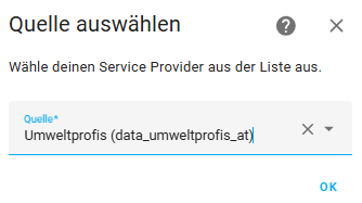 Provider auswählen